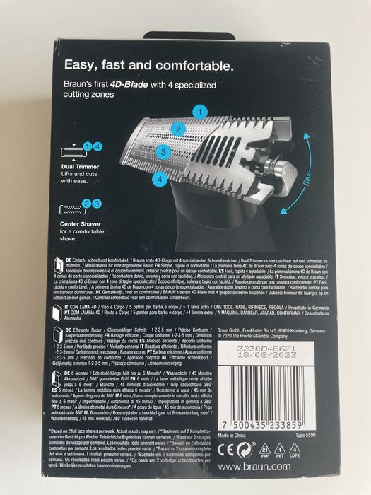 Maquina de barbear BRAUN series XT5