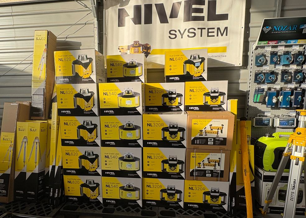 Niwelator Laserowy Nivel System NL 540 DIGITAL, łata, statyw, FV,Nowy,