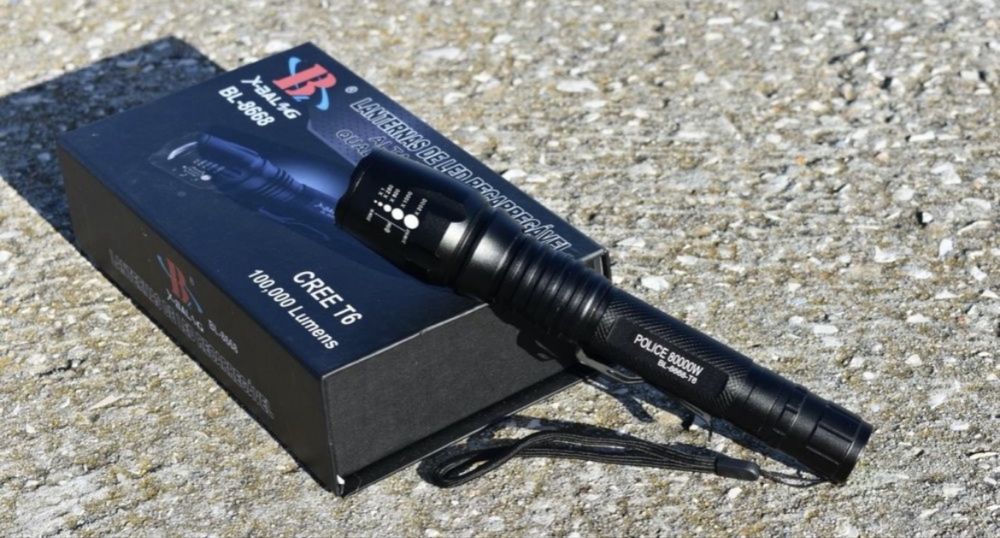 Lanterna com barra para sinalização