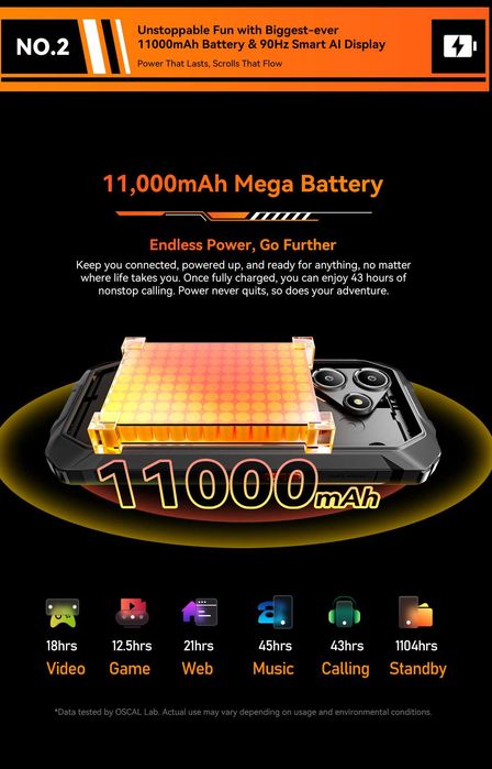 BLACKVIEW OSCAL MARINE 2, 24/256Gb, 11000мАч, Gemini AI 2.0, ИИ, NFC