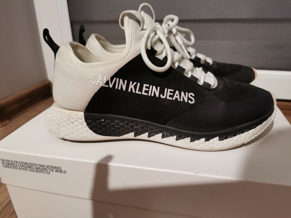Adidasy calvin klein czarno białe 40