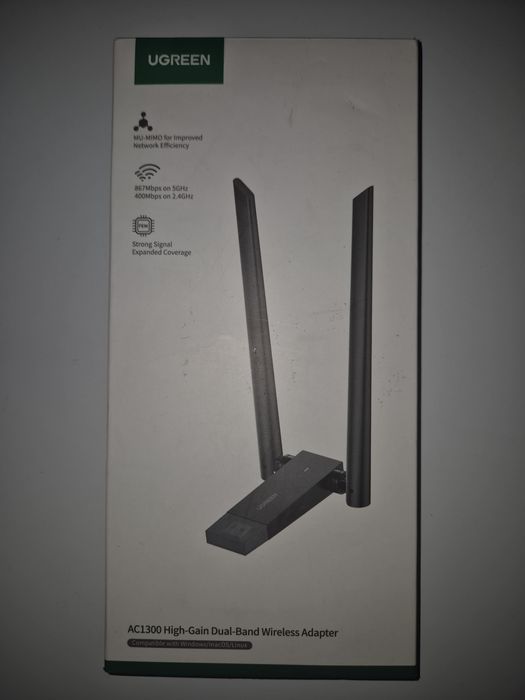 UGREEN AC1300 CM492 дводіапазонний Wi-Fi AC адаптер USB3.0 1300Mbps 2.