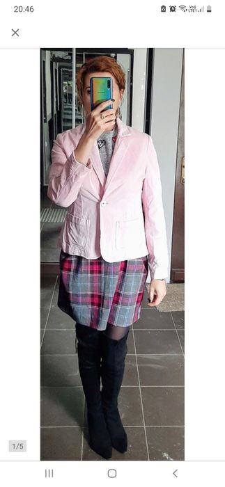 Marynarka pudrowy róż