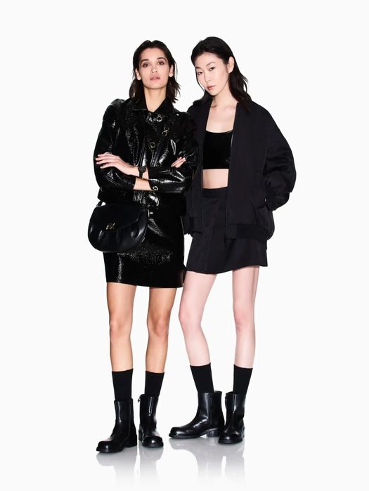 Спідниця-міні Armani Exchange оригінал чорна, трапеція,