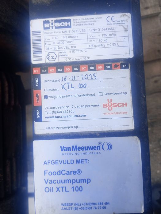 Pompa próżniowa Busch mink MM 1102 BV 3 KW