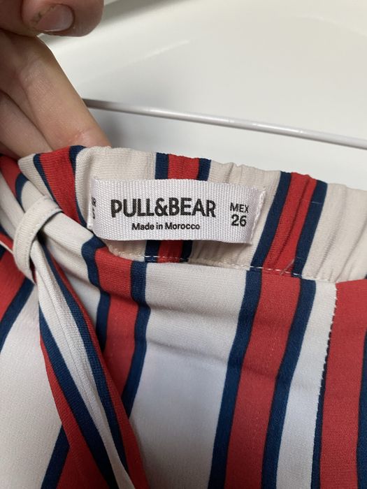 Spodnie w paski z wysokim stanem Pull&Bear