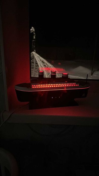 Зволожувач повітря Увлажнитель воздуха "Титаник" 250мл НІЧНИК+ПУЛЬТ