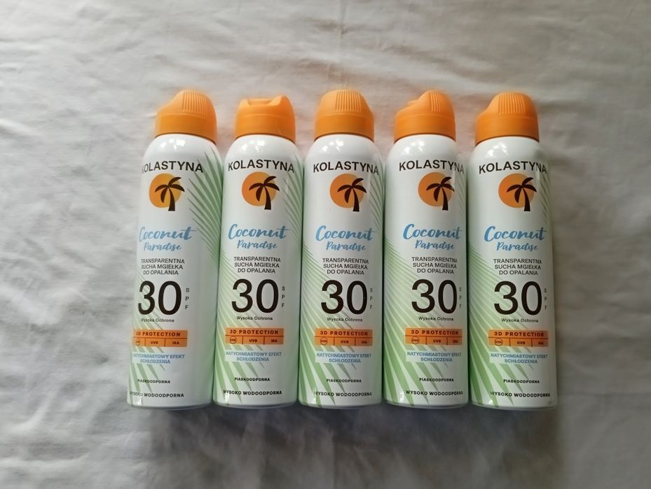 Kolastyna Sun Sucha Mgiełka do opalania 30 spf 150ml 5 szt.