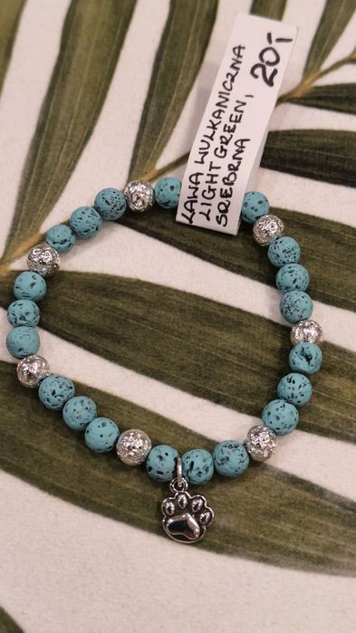 Bransoletka z naturalnych kamieni Lawa wulkaniczna