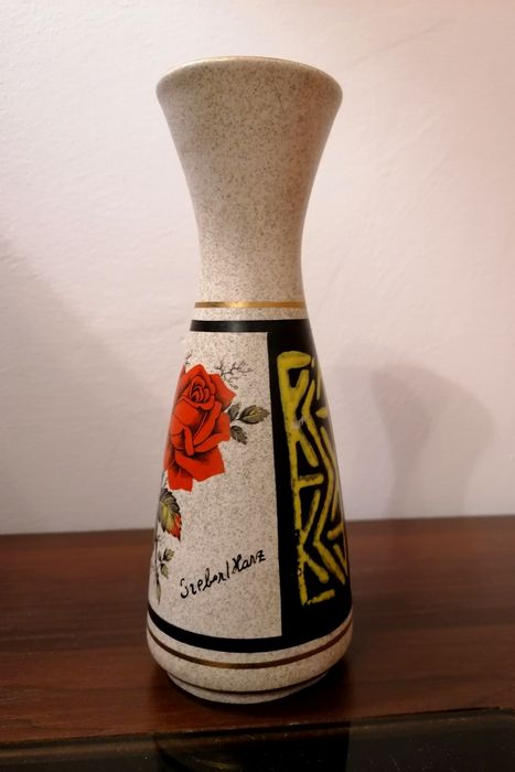 Wazonik z różą 20 cm