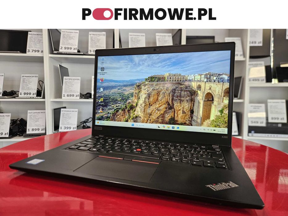 Dotykowy Lenovo ThinkPad X390 13,3" i5-8265U 8GB RAM DYSK 256GB SSD IPS FullHD Windows 11 Pro Faktura 23% Vat Gwarancja 12 Miesięcy PoFirmowe.pl