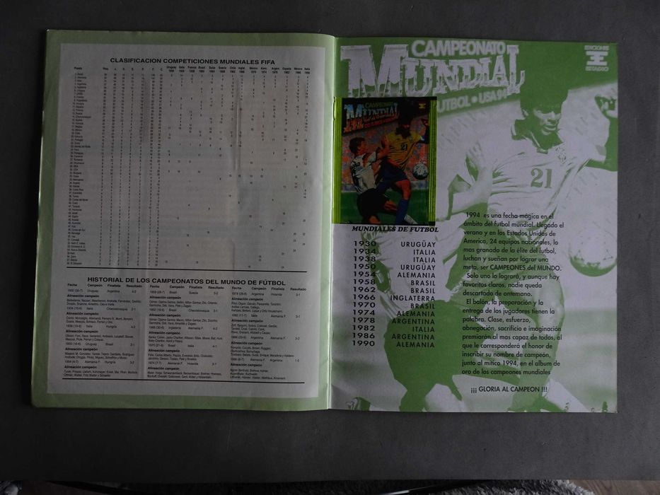 Caderneta de cromos de futebol Campeonato Mundial de Futbol USA 94 (17