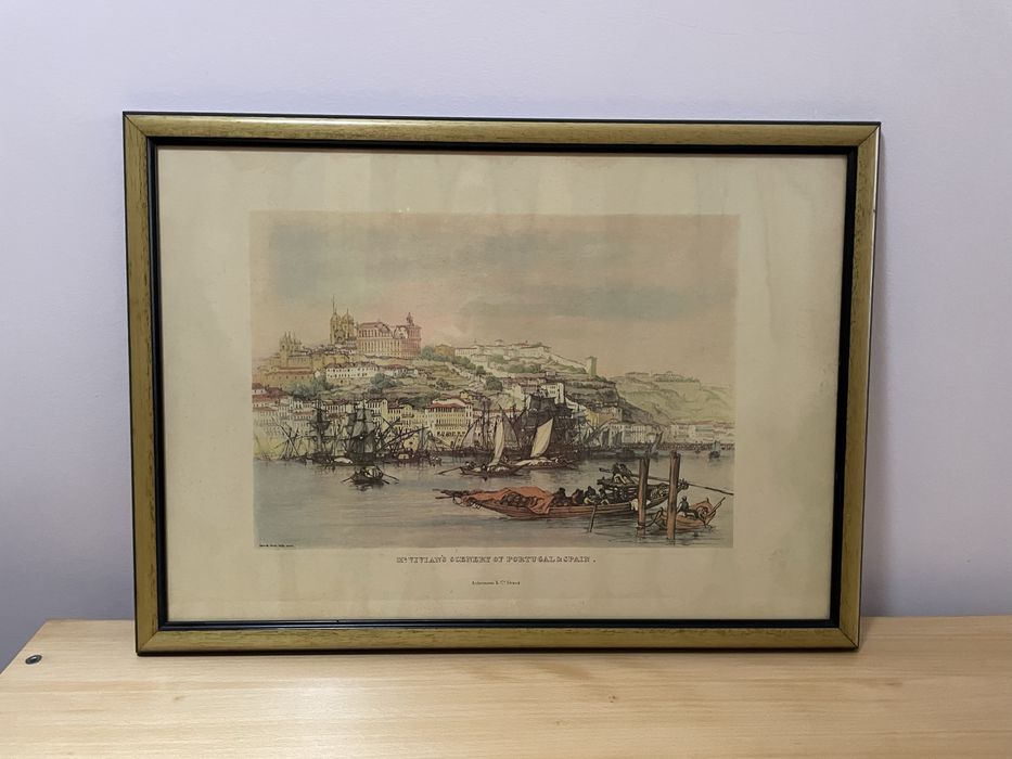 Quadros com imagens Porto e Vila Nova Gaia muito  antigo