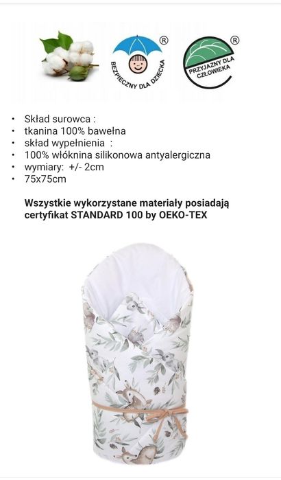 Rożek niemowlecy usztywniany