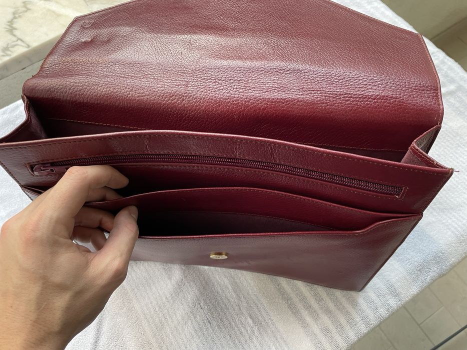 Mala em pele para trabalho