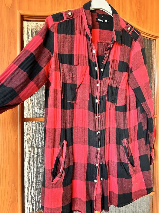 Damska koszula w kratę