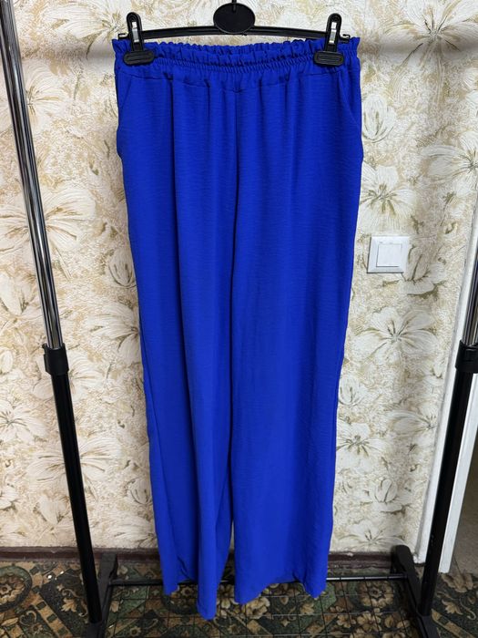 Костюм синій з креп-жатки