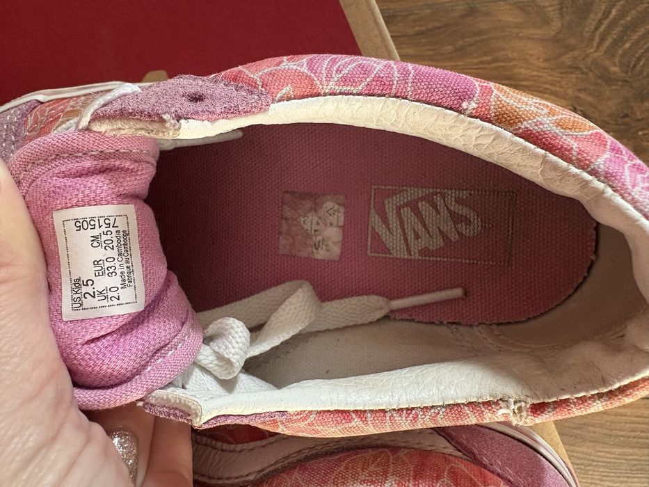 Кеды vans орхидея