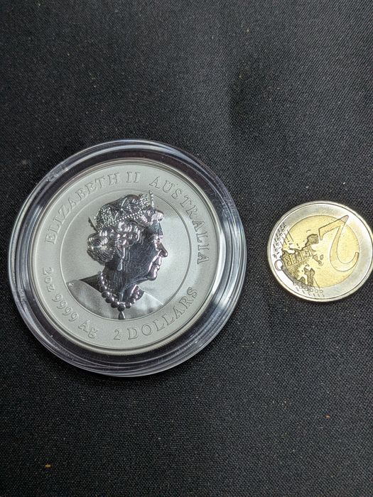 Moeda 2 dollars 2020 2 onças