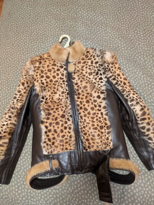 Продам,куртку з натуральної шкіри та хутра
