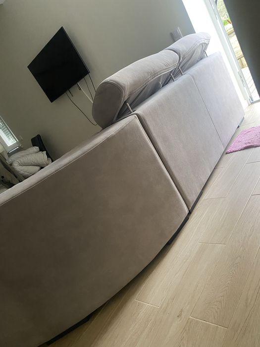 Sofa semi novo 3 partes so cama