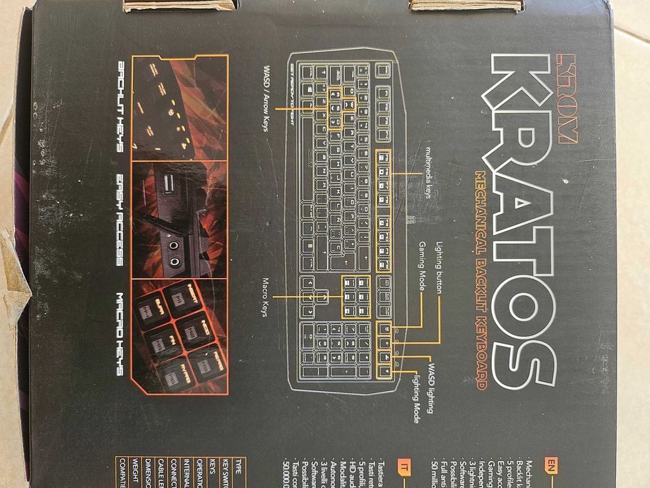 Teclado para jogos + rato vertical