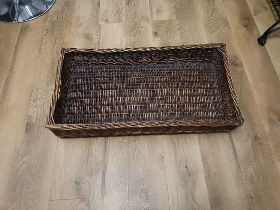 Wiklinowy kosz idealny na legowisko dla pieska kotka