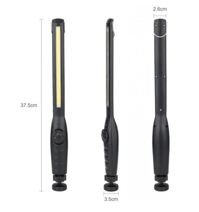 Lanterna oficina inspeção automóvel LED + base magnética