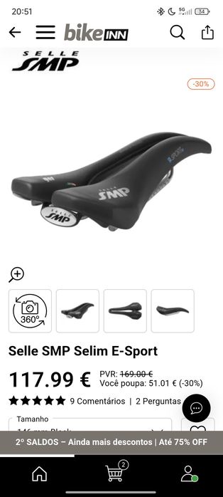 Selle SMP Selim E-Sport