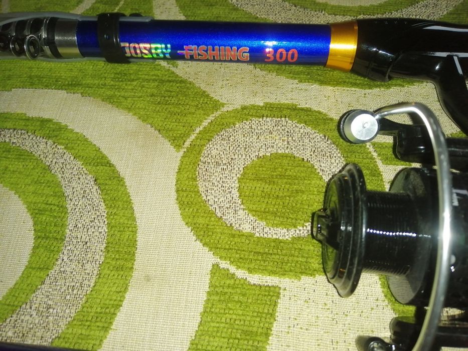 2 wędki teleskopowe 3m z kołowrotkami nowe