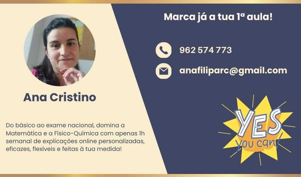 Explicações Matemática e fisico-química 5º ao 12º ano