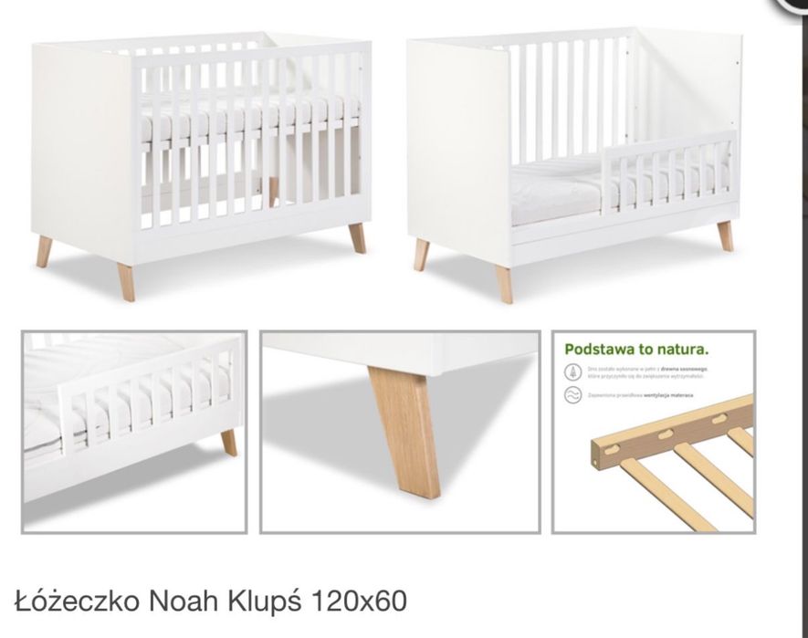 Łóżeczko dziecięce KLUPŚ NOAH