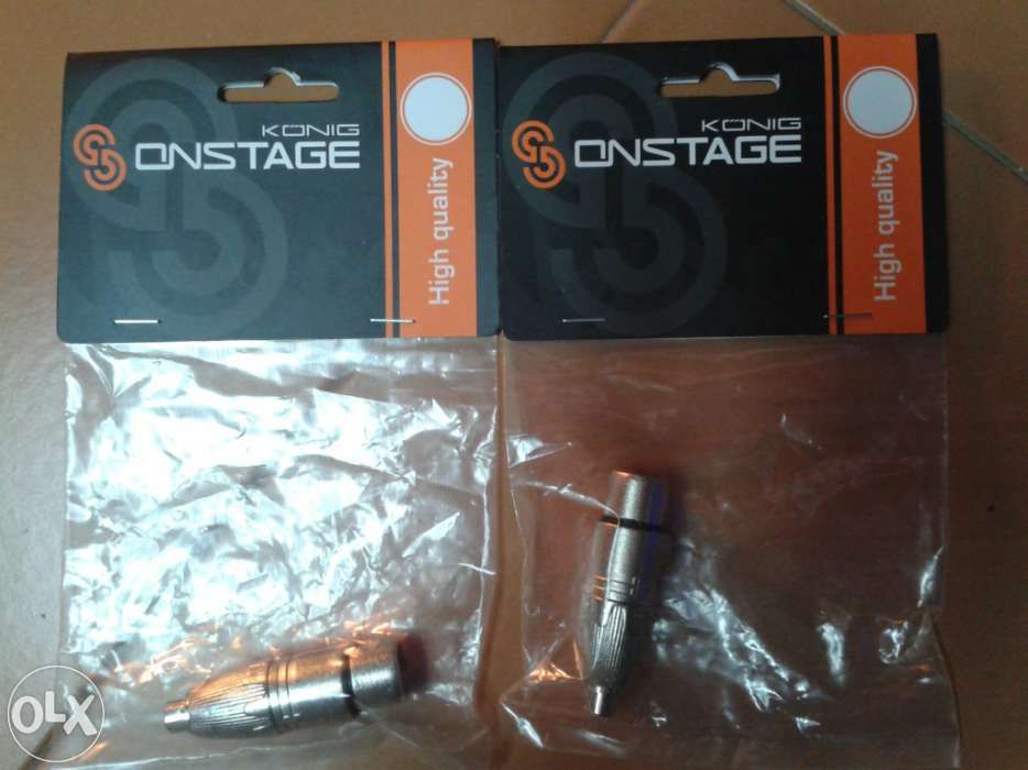 adaptador canon femea/rca femea konig