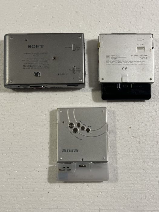 SONY, AIWA, Panasonic Mini Disc