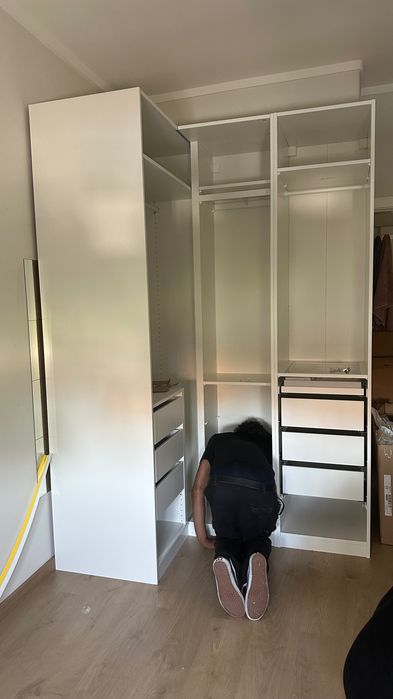 Armário + secretária + movél + estante + 3x cubo IKEA (novo+personalizado)