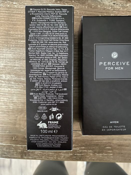 Avon Perfum Perceive for men nowy