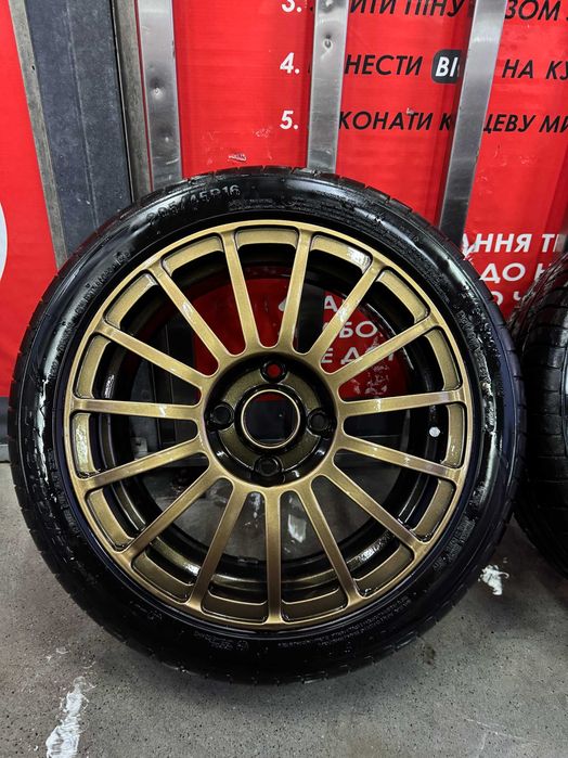 Диски ковані SLIK R16 з новою гумою літо / ET38 / 4x114.3 / DIA-67.1