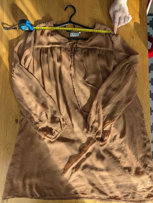 Zwiewna sukienka / tunika VRS Woman – brązowa, rozmiar M