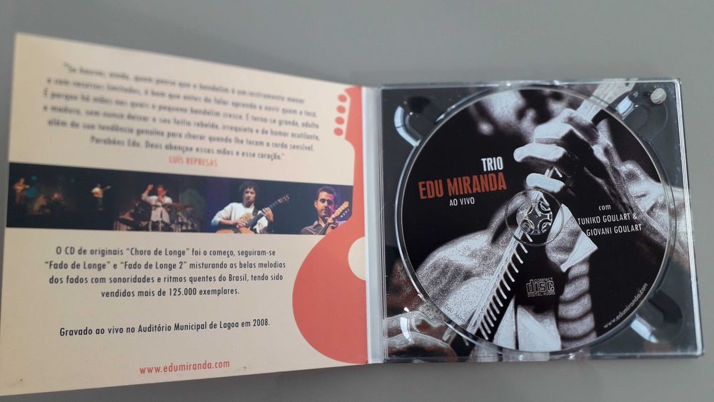 Trio Edu Miranda ao Vivo - CD Novo