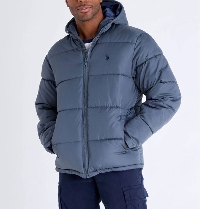 Нова чоловіча куртка us polo assn solid quilted channel puffer jacket