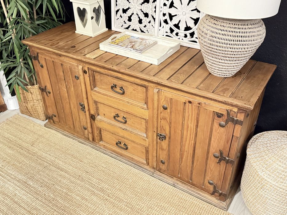 aparador, consola, louceiro, armario, movel, mexicano, rustico