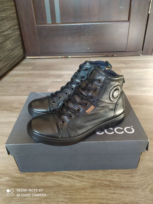 Ecco 35 36 ботинки на хлопчика весняні черевики високі кеди взуття есс