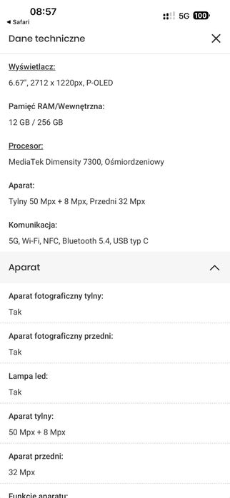 Telefon komórkowy Motorola g86 power 5G.