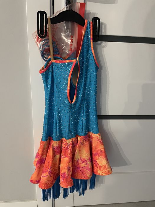 Sukienka do laciny, latino, LA, rozmiar 140-150cm, fredzle