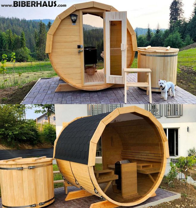 SAUNA Ogrodowa 250 cm + OKNO 100% + GRATIS BECZKA 500L + Akcesoria