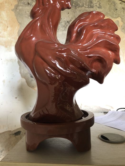 X Gąsior dachowy z ceramiki polerowany nowy.