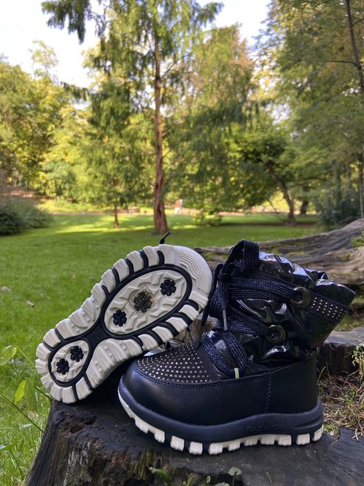 РОЗПРОДАЖ Зимові дутикі чоботи дівчинка 22-25р, арт 1157, зимние