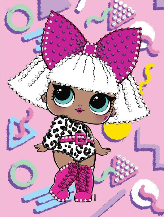 Mozaika diamentowa z częściowym wypełnieniem. L.O.L. Surprise! Diva