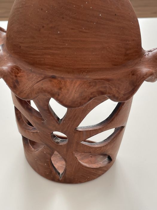Decoração parede artesanal em terracota