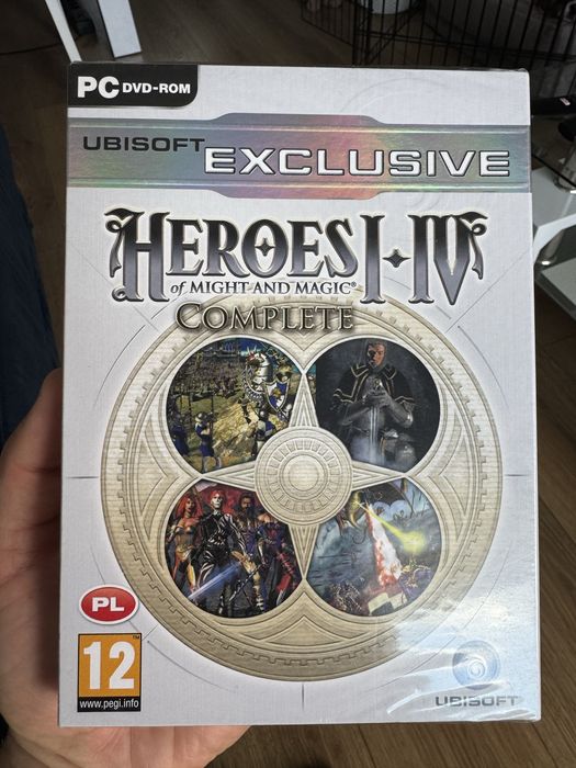 Heroes of Might and Magic I-IV complete exclusive nowa folia box pl pc